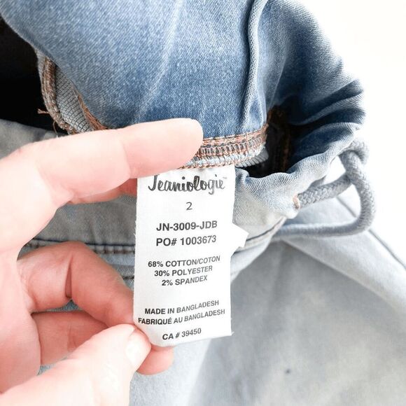Jeaniologie Womens Classic Denim Regular Rise Jogger Jeans Faded Blue Size 2 - Picture 5 of 10